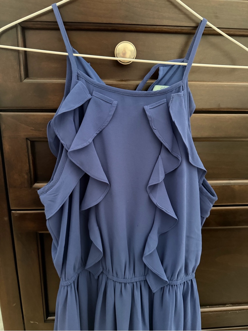 She + Sky Navy Ruffle Sundress - Picture 2 of 4